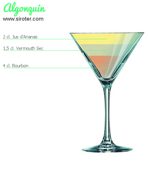 Recette Cocktail BOURBON SLOE GIN FIZZ Cocktail BOURBON SLOE GIN FIZZ
