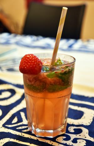 Photo cocktail MOJITO FRAISE Cocktail MOJITO FRAISE
