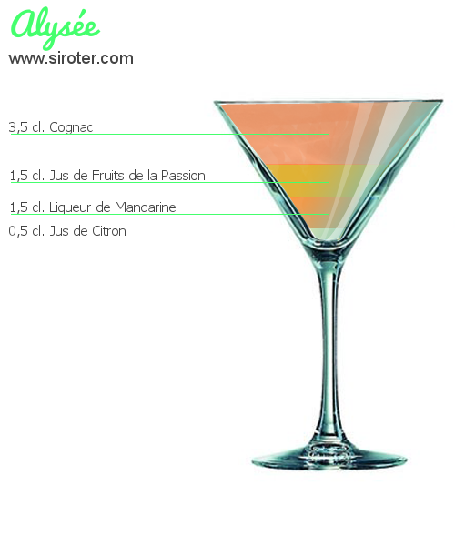 Recette Cocktail ALYSÉE Cocktail ALYSÉE