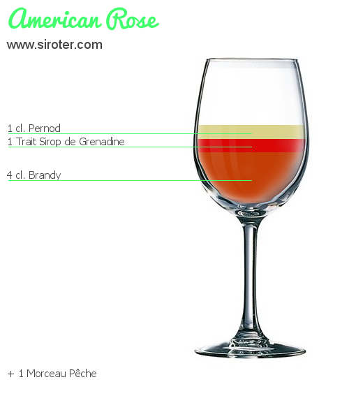 Recette Cocktail AMERICAN ROSE Cocktail AMERICAN ROSE