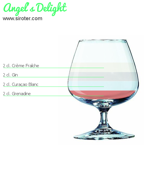 Recette Cocktail ANGEL'S DELIGHT Cocktail ANGEL'S DELIGHT