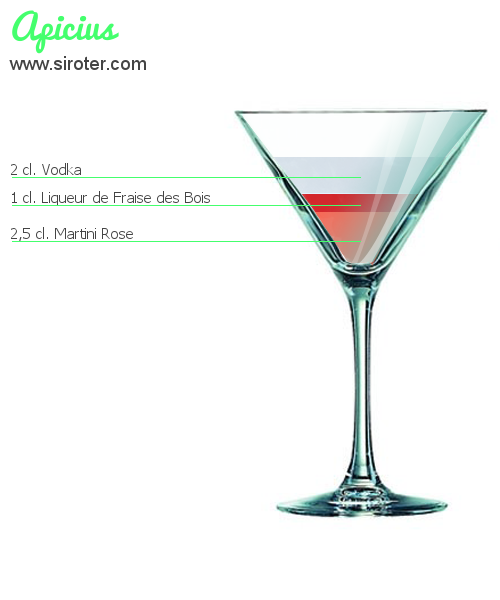 Recette Cocktail APICIUS Cocktail APICIUS