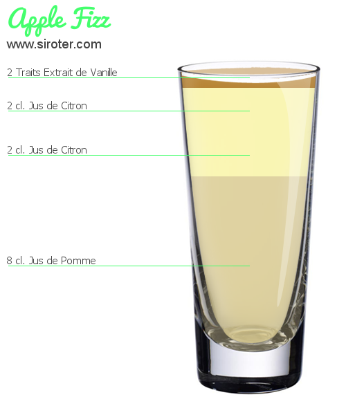 Recette Cocktail APPLE FIZZ Cocktail APPLE FIZZ