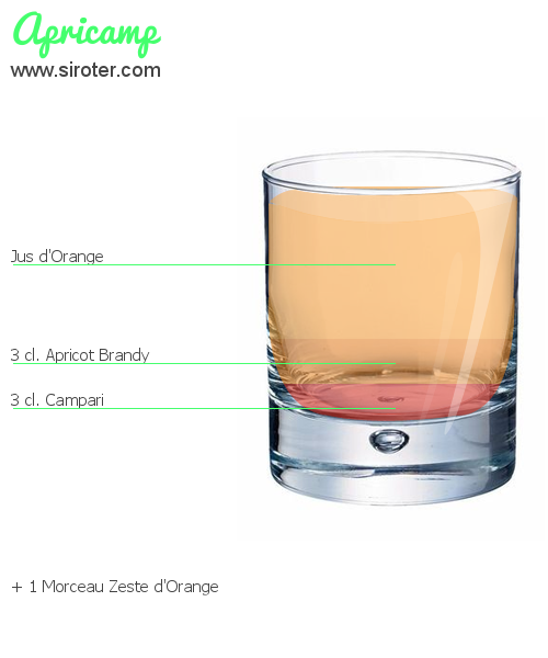 Recette Cocktail APRICAMP Cocktail APRICAMP