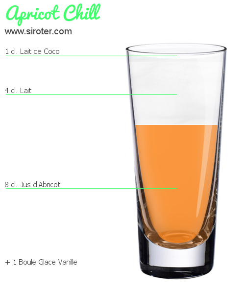 Recette Cocktail APRICOT CHILL Cocktail APRICOT CHILL