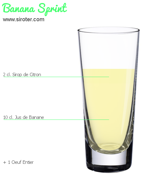 Recette Cocktail BANANA SPRINT Cocktail BANANA SPRINT