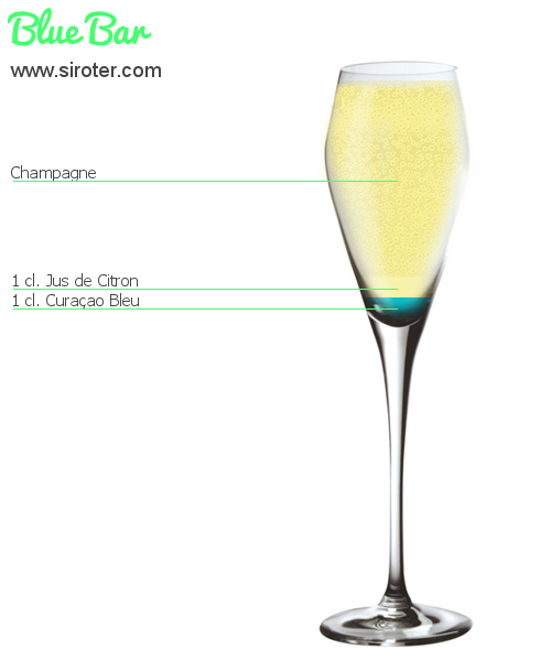 Recette Cocktail BLUE BAR Cocktail BLUE BAR