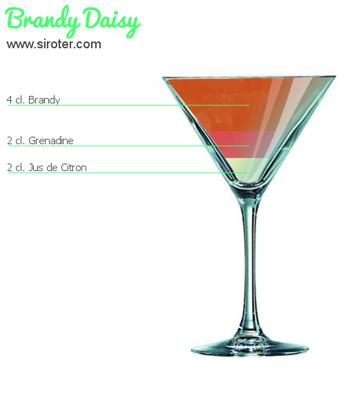 Recette Cocktail BRANDY DAISY Cocktail BRANDY DAISY