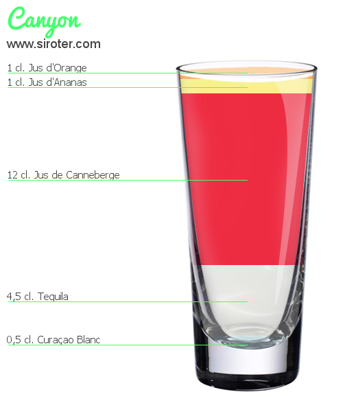 Recette Cocktail CANYON Cocktail CANYON