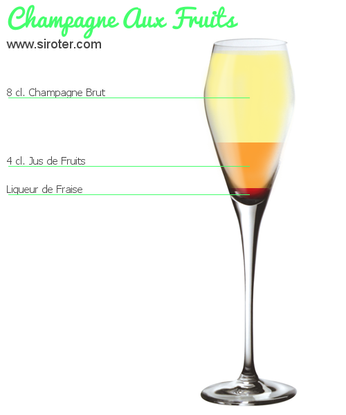 Cocktail CHAMPAGNE AUX FRUITS