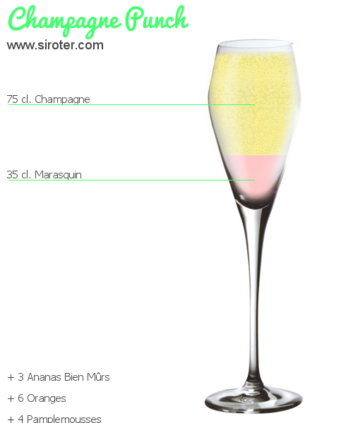 Cocktail CHAMPAGNE PUNCH