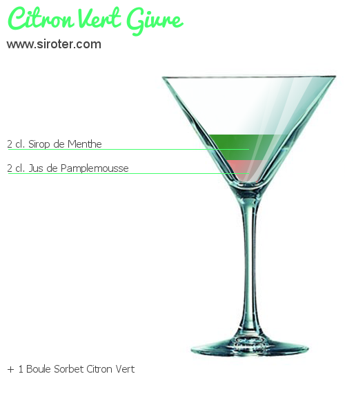 Recette Cocktail CITRON VERT GIVRE Cocktail CITRON VERT GIVRE