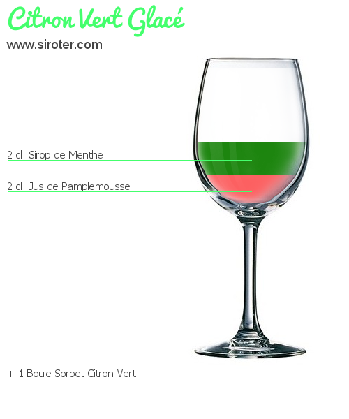 Recette Cocktail CITRON VERT GLACÉ Cocktail CITRON VERT GLACÉ