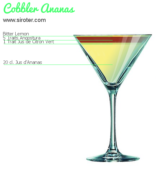Cocktail COBBLER ANANAS
