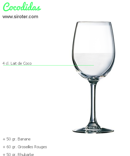 Recette Cocktail COCODIDAS Cocktail COCODIDAS