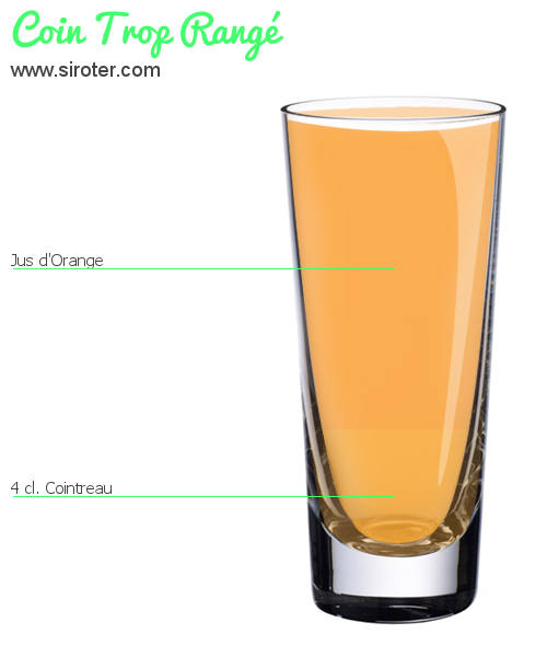 Recette Cocktail COIN TROP RANGÉ Cocktail COIN TROP RANGÉ