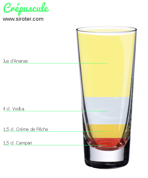 Recette Cocktail CRÉPUSCULE Cocktail CRÉPUSCULE