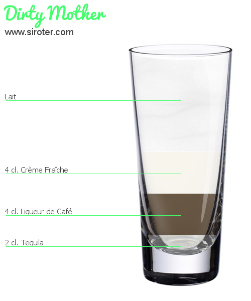 Recette Cocktail DIRTY MOTHER Cocktail DIRTY MOTHER