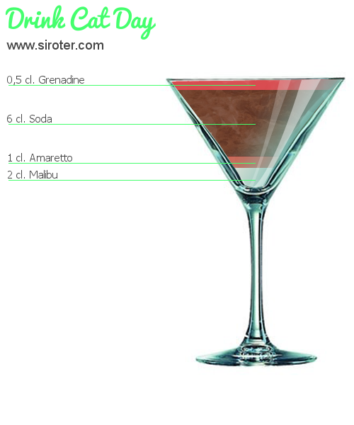 Recette Cocktail DRINK CAT DAY Cocktail DRINK CAT DAY