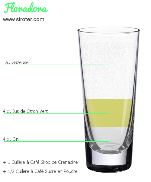 Recette Cocktail FLORADORA Cocktail FLORADORA