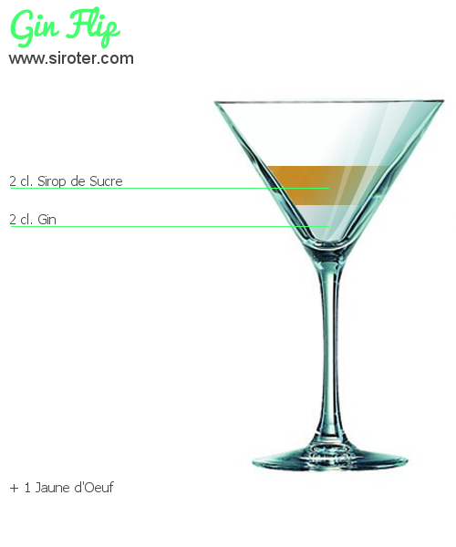 Recette Cocktail GIN FLIP Cocktail GIN FLIP
