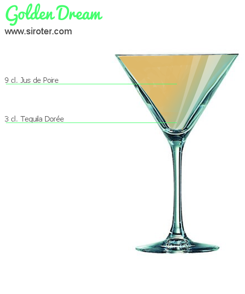 Recette Cocktail GOLDEN DREAM Cocktail GOLDEN DREAM