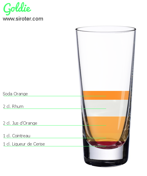 Recette Cocktail GOLDIE Cocktail GOLDIE