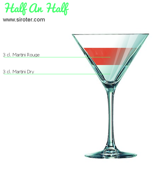 Recette Cocktail HALF AN HALF Cocktail HALF AN HALF