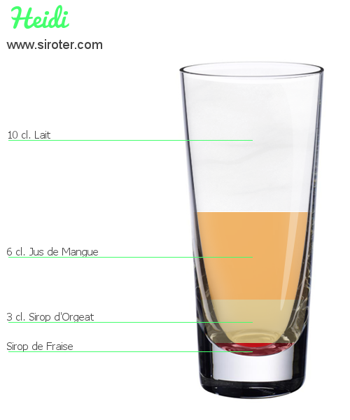 Recette Cocktail HEIDI Cocktail HEIDI