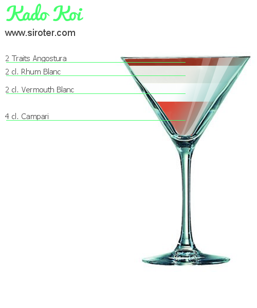 Recette Cocktail KADO KOI Cocktail KADO KOI