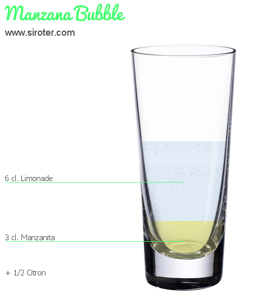 Recette Cocktail MANZANA BUBBLE Cocktail MANZANA BUBBLE