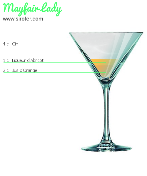 Recette Cocktail MAYFAIR LADY Cocktail MAYFAIR LADY