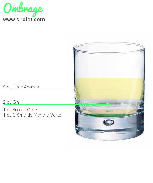 Recette Cocktail OMBRAGE Cocktail OMBRAGE