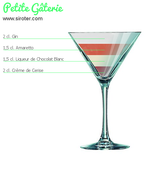 Recette Cocktail PETITE GÂTERIE Cocktail PETITE GÂTERIE