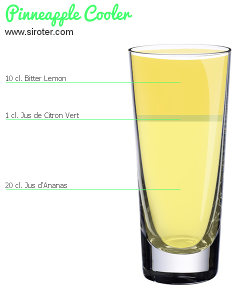 Recette Cocktail PINNEAPPLE COOLER Cocktail PINNEAPPLE COOLER