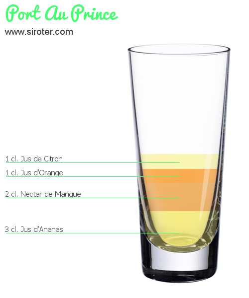 Recette Cocktail PORT AU PRINCE Cocktail PORT AU PRINCE