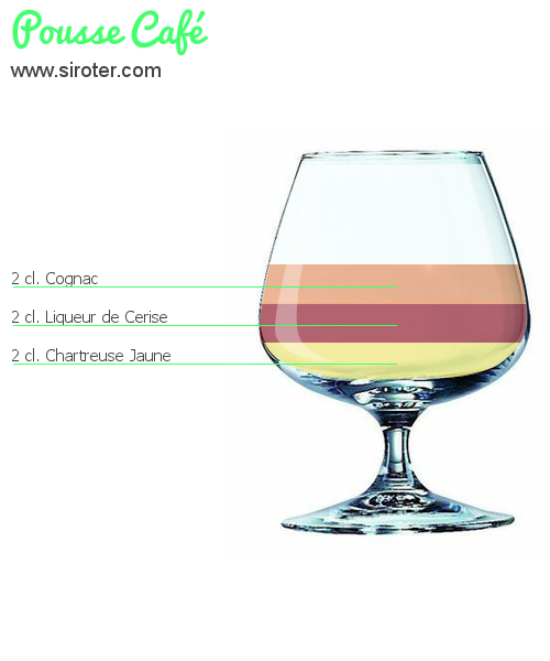 Recette Cocktail POUSSE CAFÉ Cocktail POUSSE CAFÉ