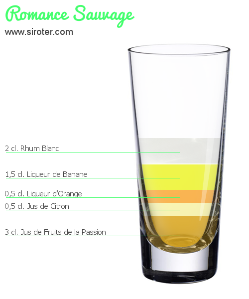 Recette Cocktail ROMANCE SAUVAGE Cocktail ROMANCE SAUVAGE