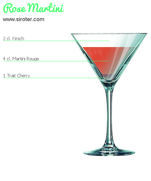 Cocktail ROSE Martini