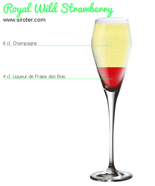 Recette Cocktail ROYAL WILD STRAWBERRY Cocktail ROYAL WILD STRAWBERRY