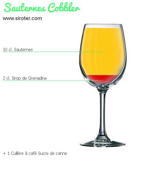 Recette Cocktail SAUTERNES COBBLER Cocktail SAUTERNES COBBLER