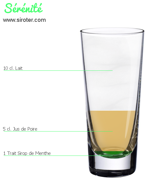 Recette Cocktail SÉRÉNITÉ Cocktail SÉRÉNITÉ