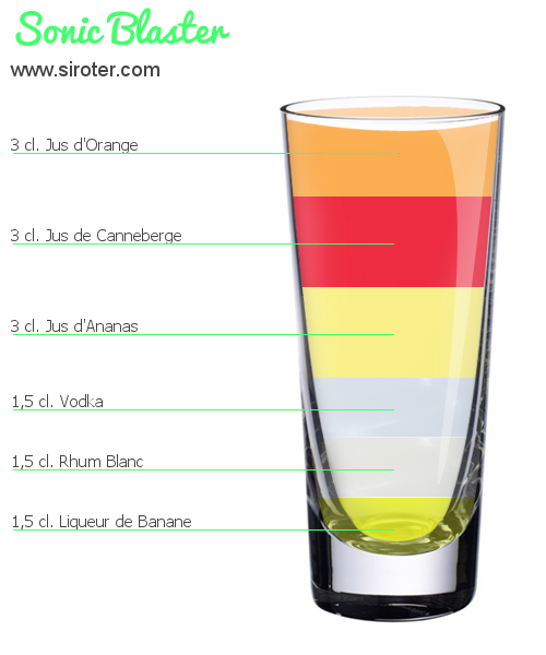 Recette Cocktail SONIC BLASTER Cocktail SONIC BLASTER