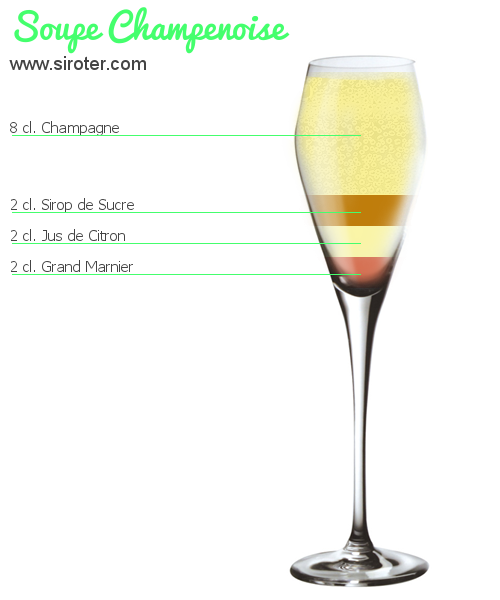 Recette Cocktail SOUPE CHAMPENOISE Cocktail SOUPE CHAMPENOISE
