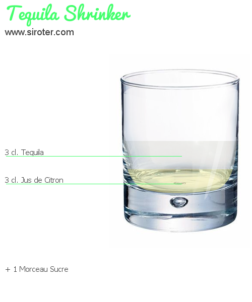 Recette Cocktail TEQUILA SHRINKER Cocktail TEQUILA SHRINKER