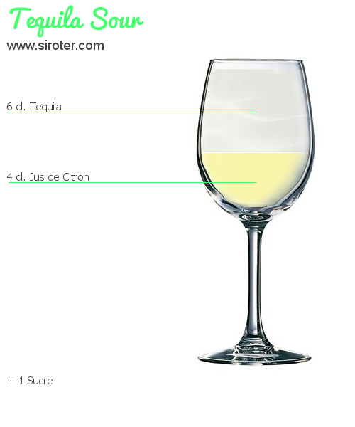 Recette Cocktail TEQUILA SOUR Cocktail TEQUILA SOUR