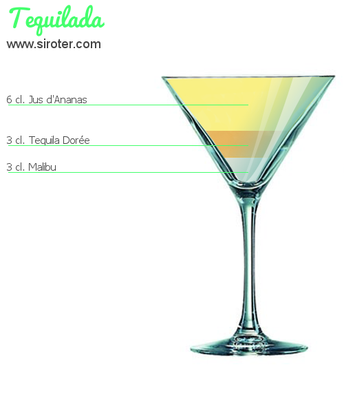 Recette Cocktail TEQUILADA Cocktail TEQUILADA