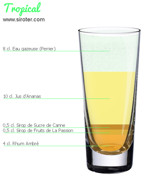 Recette Cocktail TROPICAL Cocktail TROPICAL