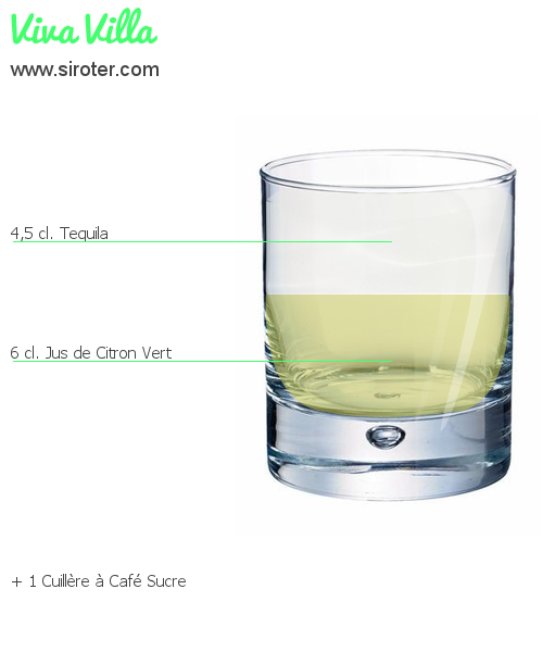 Recette Cocktail VIVA VILLA Cocktail VIVA VILLA