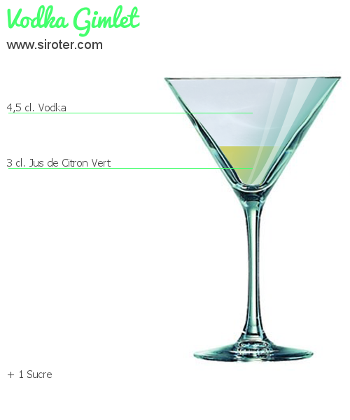 Cocktail VODKA GIMLET